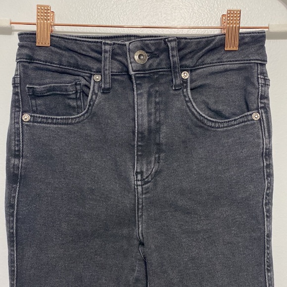 NWOT We The Free black high rise raw hem skinny Jean size 26 - Picture 6 of 9